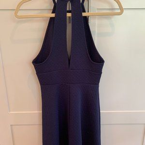 Urban Outfitters Navy Keyhole Dress